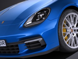 Porsche Panamera 4S 2017 3D Модель
