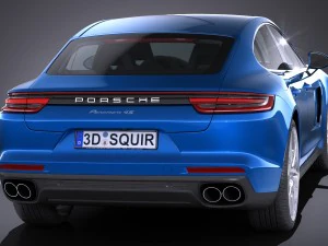 Porsche Panamera 4S 2017 3D Model