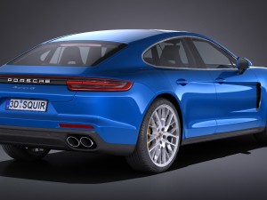 Porsche Panamera 4S 2017 3D Модель