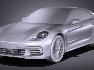 Porsche Panamera 4S 2017 3D Модель