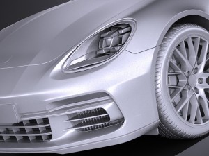 Porsche Panamera 4S 2017 3D Модель