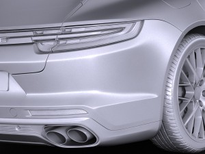 Porsche Panamera 4S 2017 3D Модель