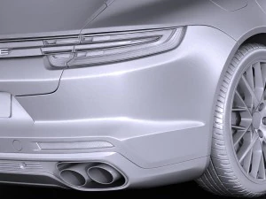 Porsche Panamera 4S 2017 3D Model