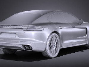 Porsche Panamera 4S 2017 3D Модель