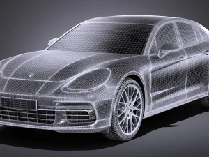 Porsche Panamera 4S 2017 3D Model