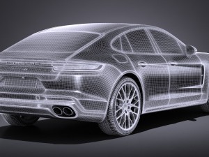 Porsche Panamera 4S 2017 3D Модель