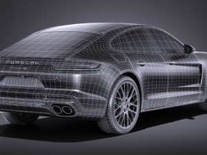 Porsche Panamera 4S 2017 3D Модель