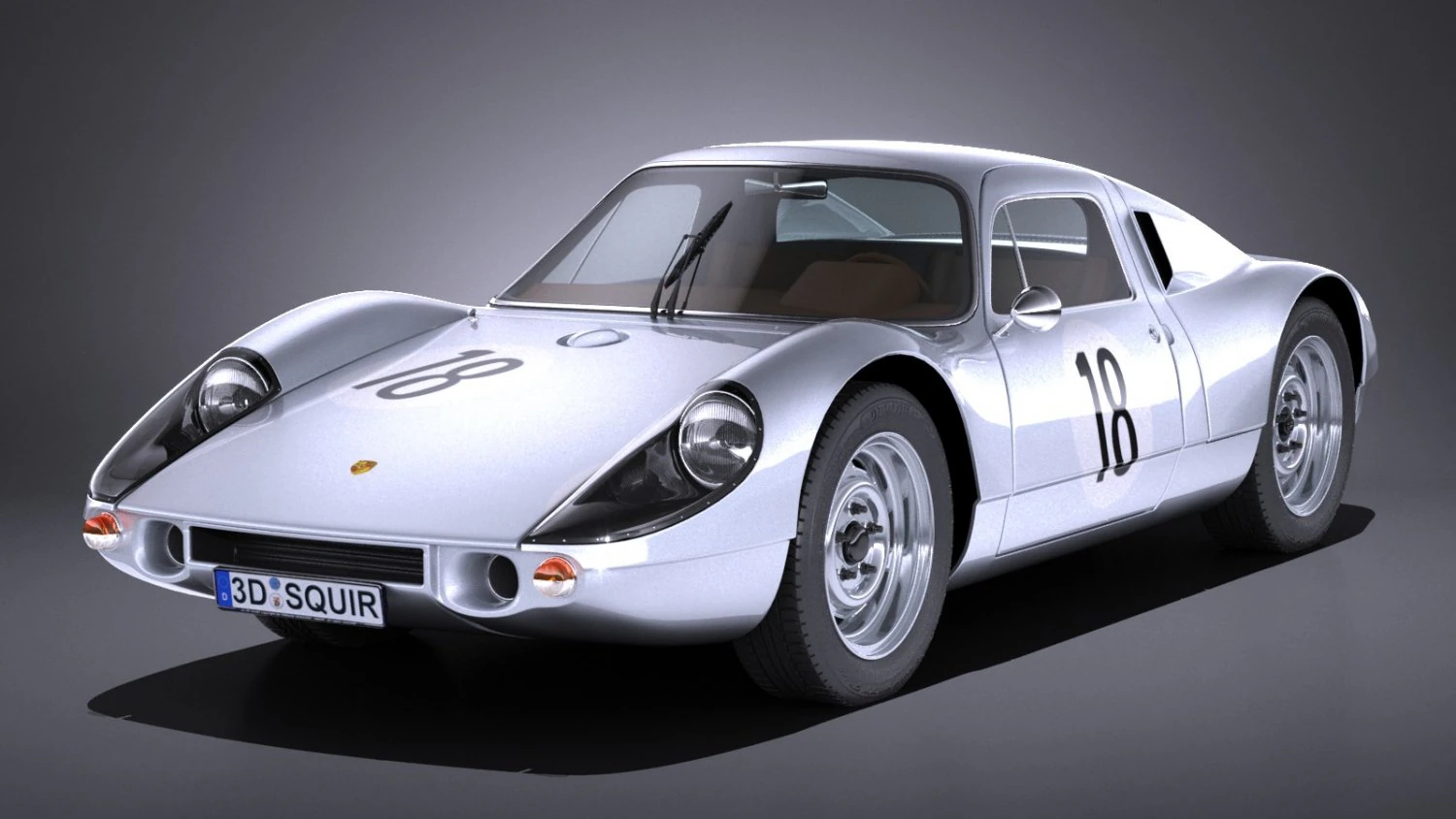 Porsche 904 Carrera GTS 1963-1965 3D Model .c4d .max .obj .3ds .fbx .stl .blend 