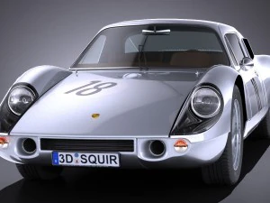 Porsche 904 Carrera GTS 1963-1965 3D Model