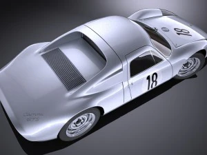 Porsche 904 Carrera GTS 1963-1965 3D Model