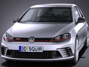 Volkswagen Golf GTI Clubsport S 2017 3D Model