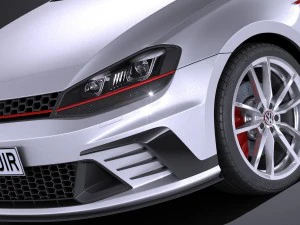 Volkswagen Golf GTI Clubsport S 2017 3D Model