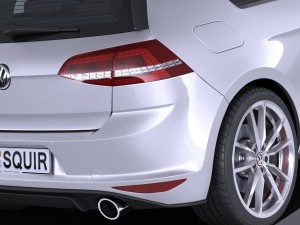 Volkswagen Golf GTI Clubsport S 2017 3D Model