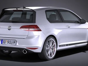 Volkswagen Golf GTI Clubsport S 2017 3D Model