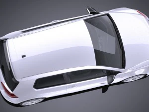 Volkswagen Golf GTI Clubsport S 2017 3D Model