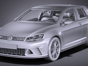 Volkswagen Golf GTI Clubsport S 2017 3D Model