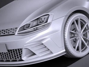 Volkswagen Golf GTI Clubsport S 2017 3D Model