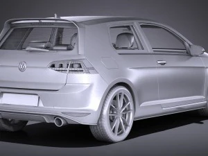 Volkswagen Golf GTI Clubsport S 2017 3D Model