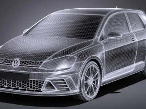 Volkswagen Golf GTI Clubsport S 2017 3D Model