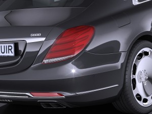 Mercedes-Benz S600 Pullman Maybach Guard 2018 3D Model