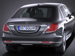 Mercedes-Benz S600 Pullman Maybach Guard 2018 3D Model