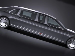 Mercedes-Benz S600 Pullman Maybach Guard 2018 3D Model