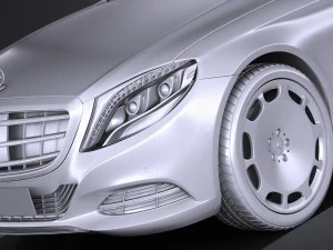 Mercedes-Benz S600 Pullman Maybach Guard 2018 3D Model