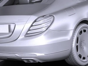 Mercedes-Benz S600 Pullman Maybach Guard 2018 3D Model