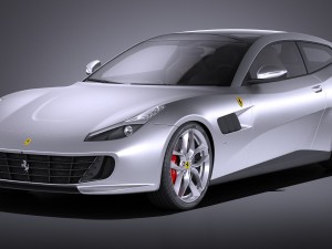 Ferrari GTC4 Lusso t 2017 3D Model