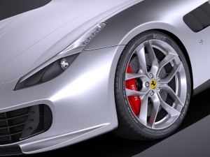 Ferrari GTC4 Lusso t 2017 3D Модель