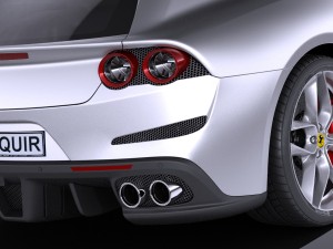 Ferrari GTC4 Lusso t 2017 3D Модель