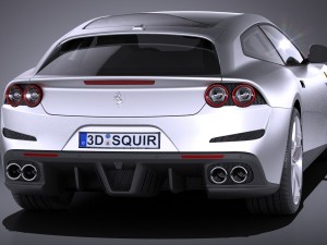 Ferrari GTC4 Lusso t 2017 3D Модель