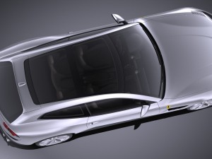 Ferrari GTC4 Lusso t 2017 3D Модель