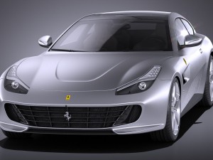 Ferrari GTC4 Lusso t 2017 3D Модель