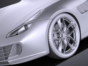 Ferrari GTC4 Lusso t 2017 3D Модель
