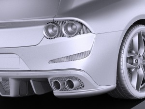 Ferrari GTC4 Lusso t 2017 3D Модель