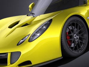 Hennessey Venom GT 2012 vray 3D Model