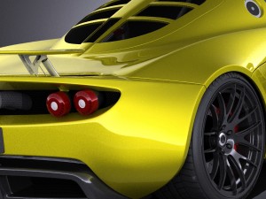 Hennessey Venom GT 2012 vray 3D Model