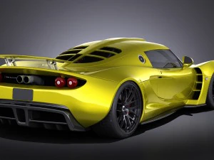 Hennessey Venom GT 2012 vray 3D Model