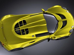 Hennessey Venom GT 2012 vray 3D Model