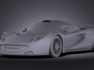 Hennessey Venom GT 2012 vray 3D Model