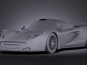 Hennessey Venom GT 2012 vray 3D Model