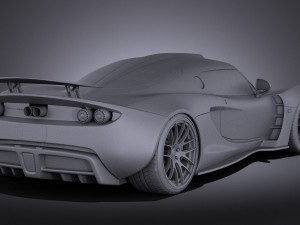 Hennessey Venom GT 2012 vray 3D Model