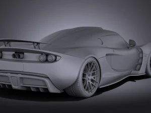 Hennessey Venom GT 2012 vray 3D Model