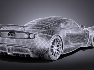 Hennessey Venom GT 2012 vray 3D Model