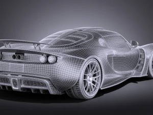Hennessey Venom GT 2012 vray 3D Model