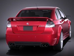 Holden Commodore 2011 Sedan vray 3D Model
