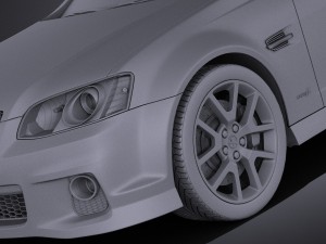 Holden Commodore 2011 Sedan vray 3D Model