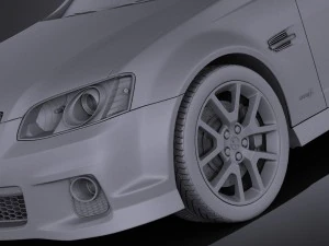 Holden Commodore 2011 Sedan vray 3D Model