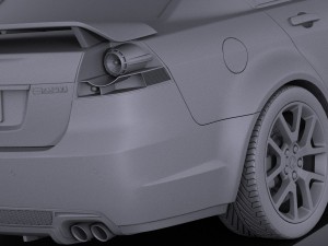 Holden Commodore 2011 Sedan vray 3D Model